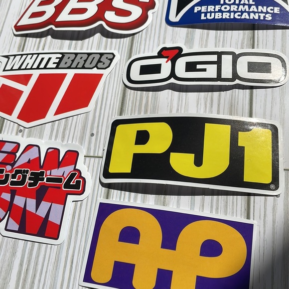 🆕🚗 Racing Mechanic Garage Toolbox Waterproof Stickers 10 Piece - LOT #3 - Picture 3 of 5